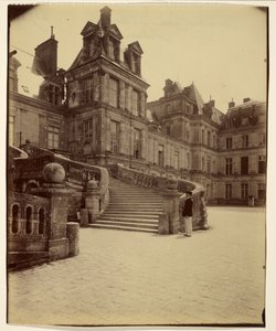 Fontainebleau - Hof des Abschieds von Eugène Atget