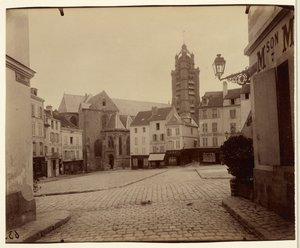 Pontoise, Place du Grand Martroy von Eugène Atget