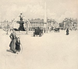 Place de la Concorde, 1915 von Eugene Bejot