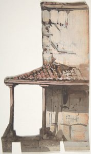Entwurf für ein Bühnenbild an der Opéra, Paris von Eugene Ciceri