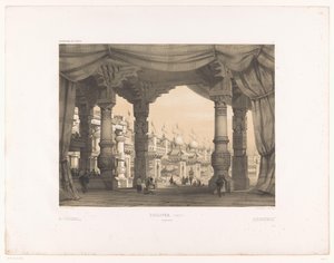 Theaterkulisse mit einer Arena (Gulliver) (Theaterkulissen) (Décorations de théâtre)
