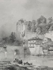 Malerische und romantische Reisen im alten Frankreich. Bretagne: Schloss Clisson