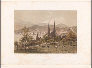 Ansicht von Luzern von Eugene Ciceri