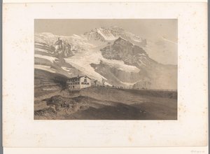 Blick auf die Jungfrau von der Kleinen Scheidegg von Eugene Ciceri