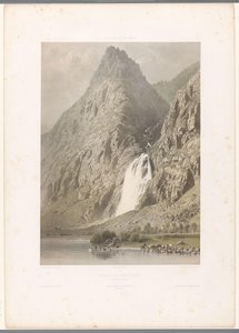 Ansicht des Wasserfalls von Pissevache von Eugene Ciceri