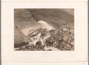 Ansicht eines Wildbachs bei Servoz Gesichter in der Schweiz und Savoyen La Suisse et la Savoie (Serie)