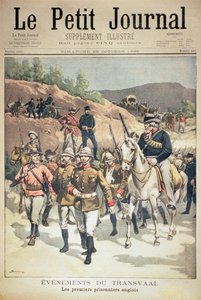 Ereignisse im Transvaal: die ersten englischen Gefangenen, Titelseite von Le Petit Journal, 29. Oktober 1899 von Eugene Damblans