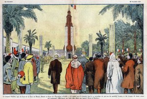 Die Trikolore, die vom Gipfel des Bronzeturms über der Kolonialausstellung wehte, wurde zuletzt am 15. November eingeholt
