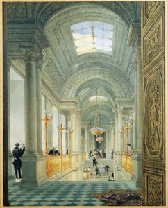Paris. Die große Treppe im Tuilerienpalast von Eugene Emmanuel Viollet le Duc