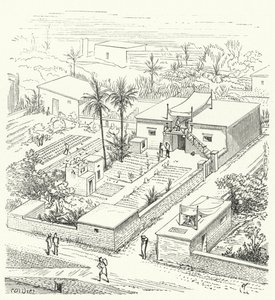 Ländliches Haus im alten Ägypten von Eugene Emmanuel after Viollet le Duc