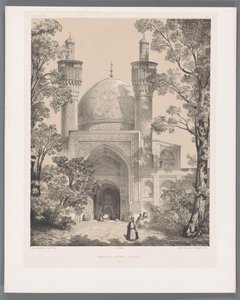 Chahar Bagh Schule in Isfahan von Eugene Flandin