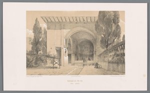 Kiosk von Fin Garden in Kashan von Eugene Flandin