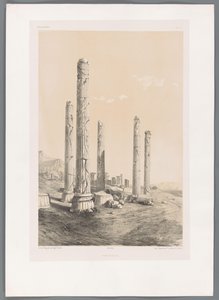 Ruine von Persepolis von Eugene Flandin