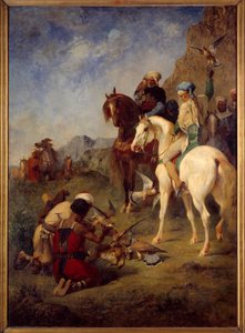 Falkenjagd in Algerien: die Beute von Eugène Fromentin