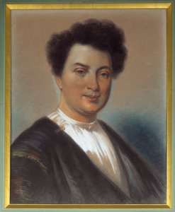 Porträt von Alexandre Dumas Père (1802-1870) Pastellgemälde von Eugene Giraud (1806-1881) 1830. Villers Cotterets, Musée Alexandre Dumas