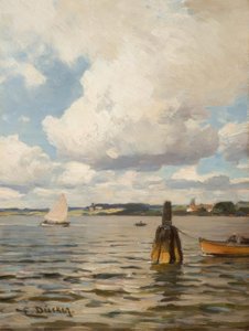 Sommertag am Wasser von Eugene Gustav Dücker