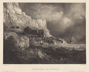 Umgebung von Dieppe von Eugene Isabey