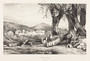 Schlucht von Royat, Auvergne von Eugene Isabey