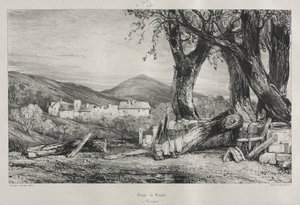 Malerische und romantische Reisen im alten Frankreich: Auvergne Bd. II, Schlucht von Royat, Tafel 79, 1830