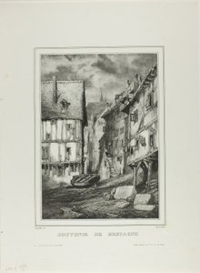 Tafel Vier, aus Souvenir der Bretagne von Eugene Isabey