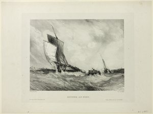 Rückkehr zum Hafen, Platte zwei aus Sechs Marines von Eugene Isabey