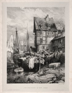 Sechs Marines: Innenansicht eines Hafens, 1833