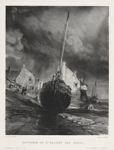 Sechs Marinesoldaten: Souvenir de Saint Valéry sur Somme von Eugene Isabey
