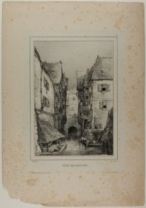 Ansicht von Rouen, Platte drei von Eugene Isabey