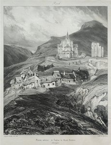 Malerische und romantische Reisen im alten Frankreich, Auvergne: Apsis der Kirche von Saint Nectaire
