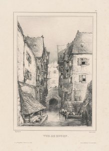 Blick auf Rouen von Eugene Isabey