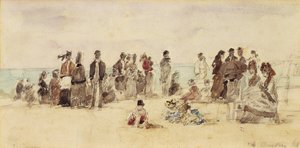 Strandszene, 1864 von Eugene Louis Boudin