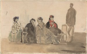 Vier Damen in Trouville