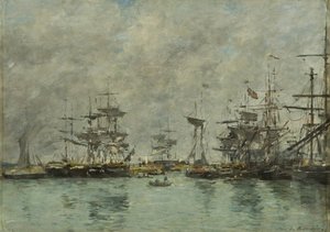 Hafenszene von Eugene Louis Boudin