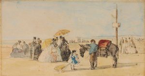 Am Strand, 1866 von Eugene Louis Boudin