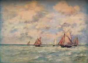 Sortie Des Barques A Trouville, 19. Jahrhundert