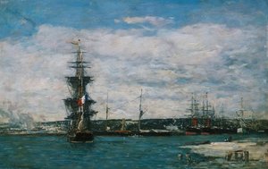 Der Hafen von Havre, ca. 1864-66
