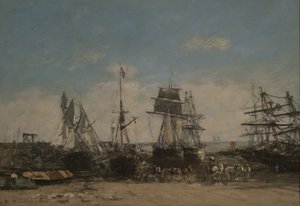 Die Küste von Portrieux, Nordküste von Eugene Louis Boudin