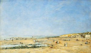 Trouville, Gesamtansicht des Strandes, 1890 von Eugene Louis Boudin
