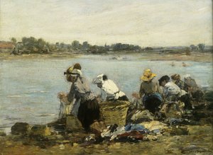 Waschfrauen bei la Torque; Les Lavandières à la Touque
