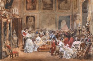 Eine Soirée von Herzog von Orléans 1810-1842 im Pavillon de Marsan