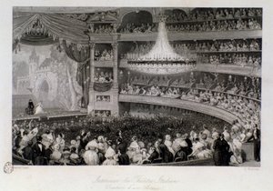 Ovationen eines Schauspielers während einer Aufführung im Théâtre des Italiens in Paris von Eugene Louis Lami
