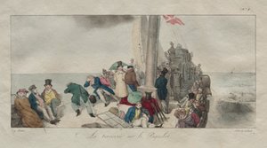 Erinnerungen an London: Überfahrt mit dem Postboot von Eugene Louis Lami