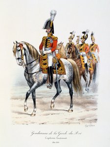Gendarmen der Königsgarde, Hauptmann-Leutnant, 1814-15