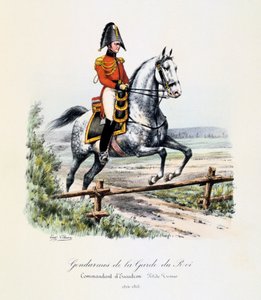 Gendarmen der Königsgarde, Kommandant des Geschwaders, kleine Uniform, 1814-15