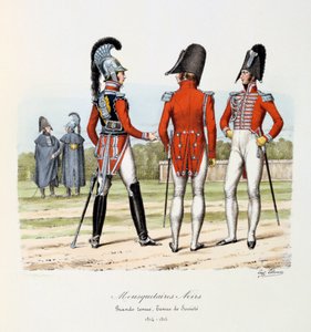 Mousquetaires Noirs, Grande Tenue und Tenue de Société, 1814-15