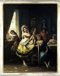 Maja mit Gitarre