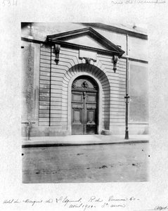 Hotel du Grand Veneur in Paris, 60 rue de Turenne, 1901 von Eugène Atget