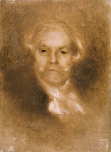 Porträt von Edmond de Goncourt (1822-96) aus Germinie Lacerteux von Edmond und Jules (1830-70) veröffentlicht um 1890 von Eugène Carrière