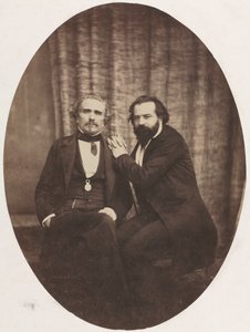 Porträt des Schauspielers Pierre Bocage und Freund, um 1860