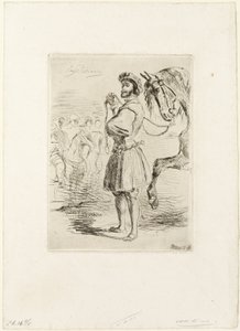 Ein Lord aus der Zeit von Franz I. von Eugène Delacroix